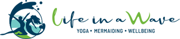 Life in a wave – Yoga Mermaiding Wellbeing Logo